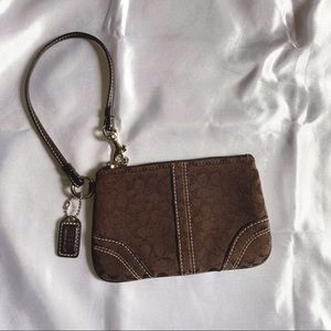 Coach Chocolate Brown Wristlet